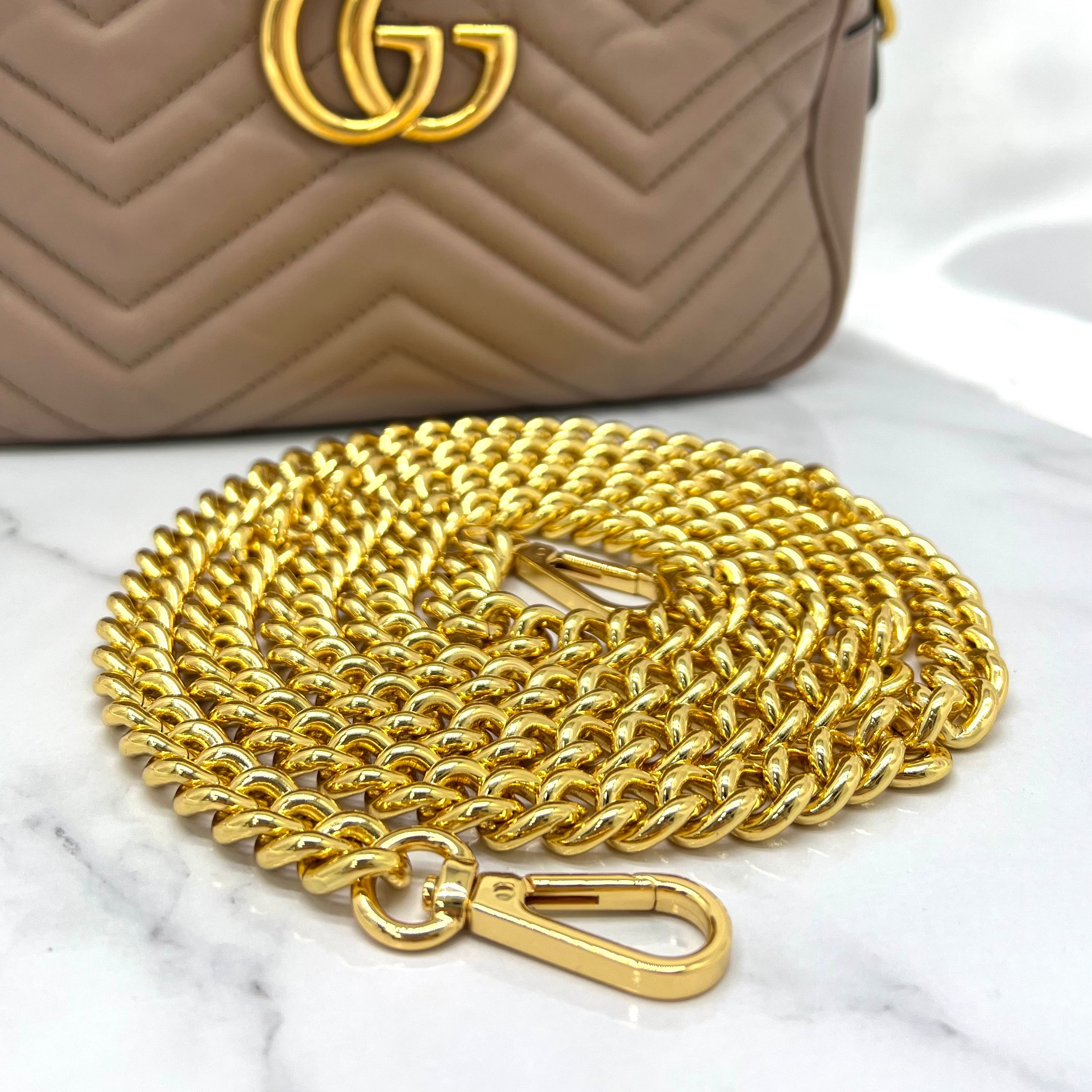 Metal Crossbody Bag Chain Strap - Large