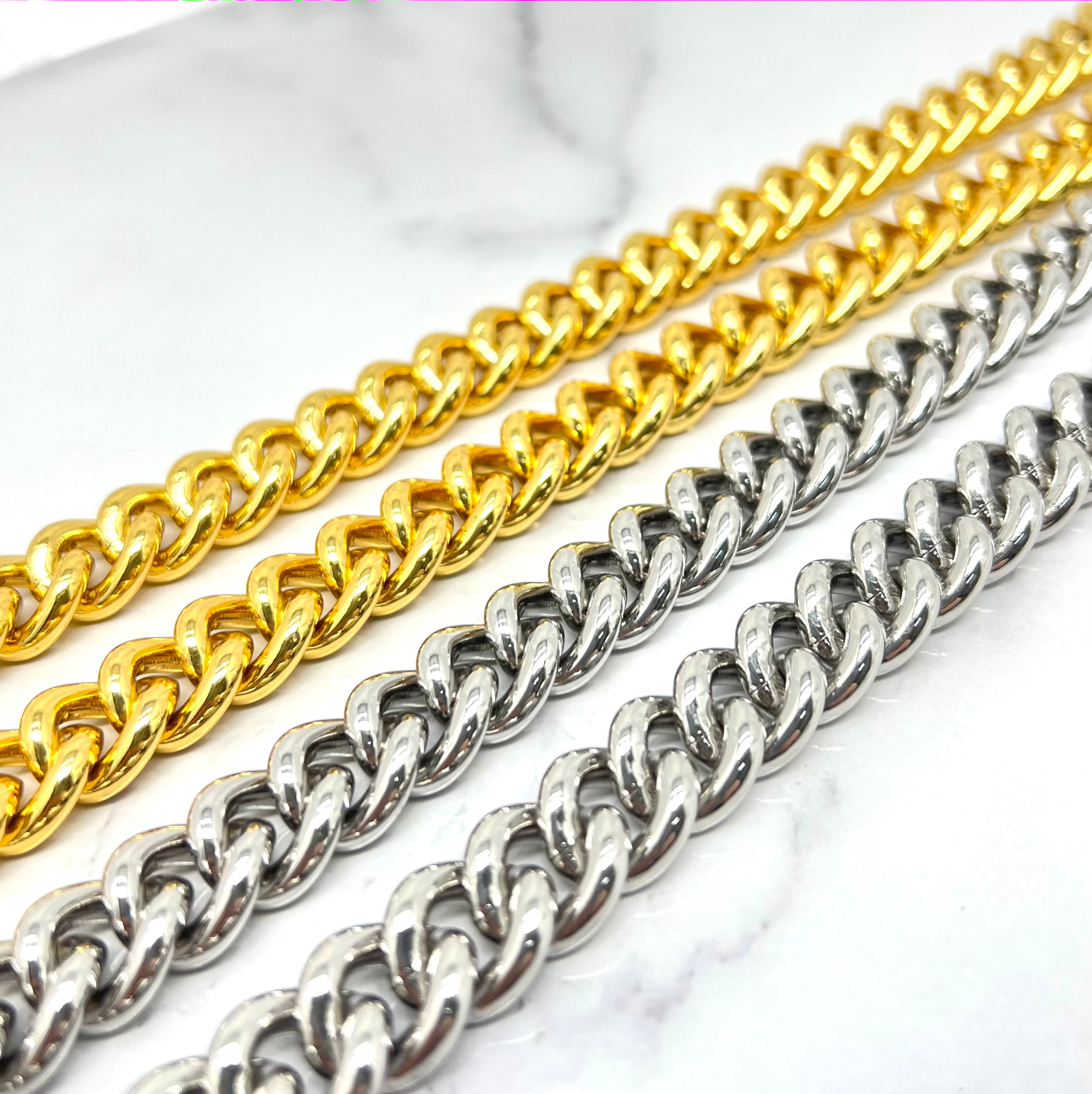 Metal Crossbody Bag Chain Strap - Large